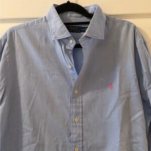 Ralph Lauren Men's Sky Blue Button Down Shirt